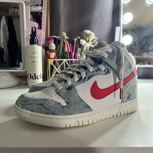 Nike Womans Dunk High Washed Denim